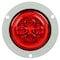 Truck-Lite 10 Series, Low Profile, Led, Red Round, 8 Diode, Marker Clearance Light, Pc, Gray Polycarbonate 10089R - alternate 1